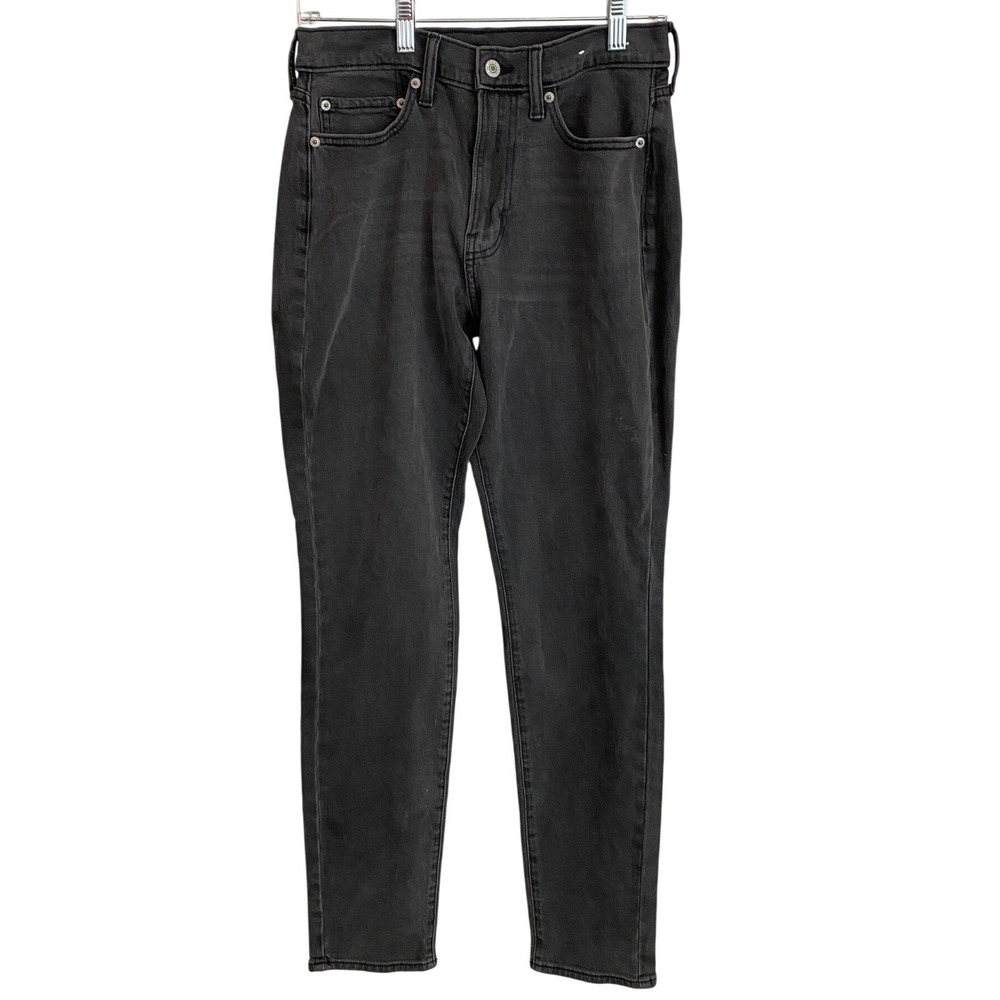 Abercrombie & Fitch Mens Athletic Slim Jeans 28x32 Faded Black Stretch Denim